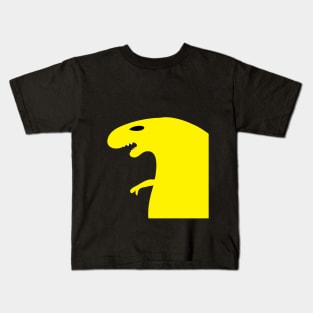 yellow t-rex Kids T-Shirt